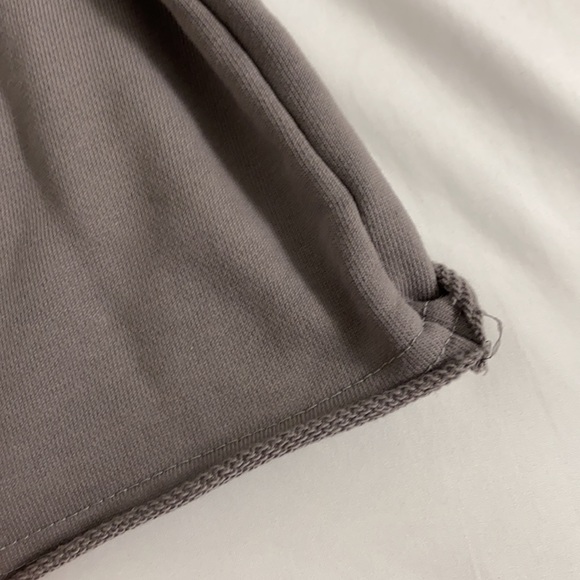 Cold Laundry Grey Crop Sweatshirt w/ Raw Edge - Picture 7 of 7